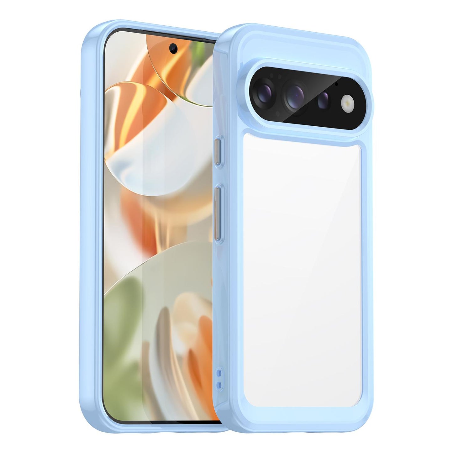 Google Pixel 11 Pro Acrylic Hybrid TPU Protective Phone Case, Colourful Series Shockproof Cover