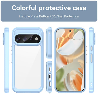 Google Pixel 11 Pro Acrylic Hybrid TPU Protective Phone Case, Colourful Series Shockproof Cover