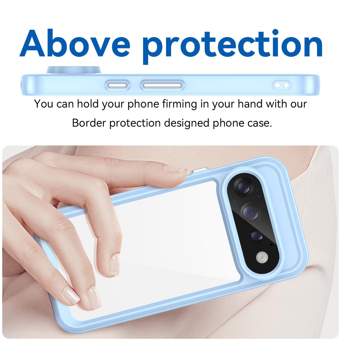 Google Pixel 11 Pro Acrylic Hybrid TPU Protective Phone Case, Colourful Series Shockproof Cover