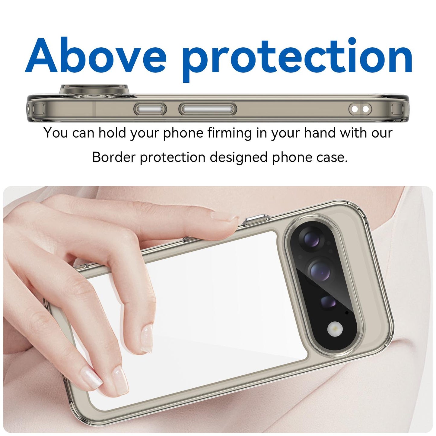 Google Pixel 11 Pro Acrylic Hybrid TPU Protective Phone Case, Colourful Series Shockproof Cover