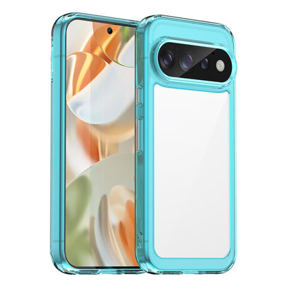 Google Pixel 11 Pro Acrylic Hybrid TPU Protective Phone Case, Colourful Series Shockproof Cover