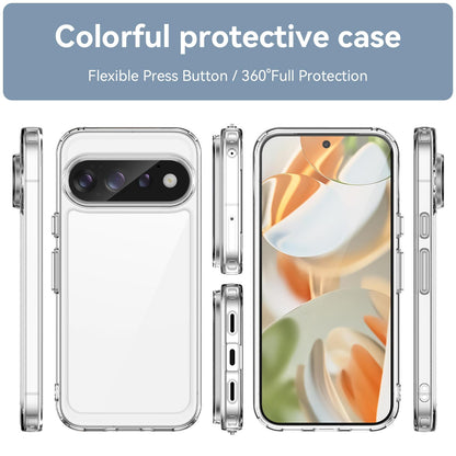 Google Pixel 11 Pro Acrylic Hybrid TPU Protective Phone Case, Colourful Series Shockproof Cover