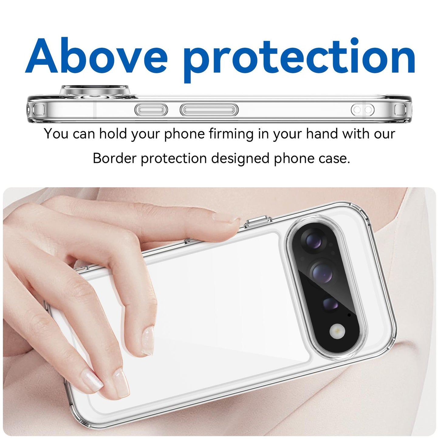 Google Pixel 11 Pro Acrylic Hybrid TPU Protective Phone Case, Colourful Series Shockproof Cover