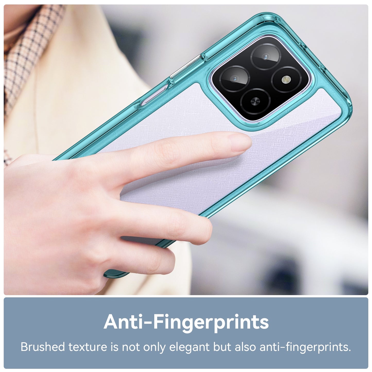 Honor X5b Plus Acrylic Hybrid TPU Protective Phone Case, Colourful Series Shockproof Cover