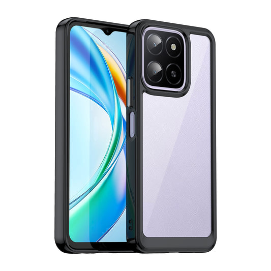 Honor X5b Acrylic Hybrid TPU Protective Phone Case, Colourful Series Shockproof Cover