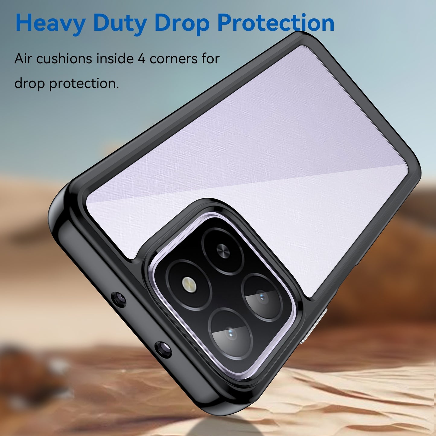 Honor X5b Acrylic Hybrid TPU Protective Phone Case, Colourful Series Shockproof Cover