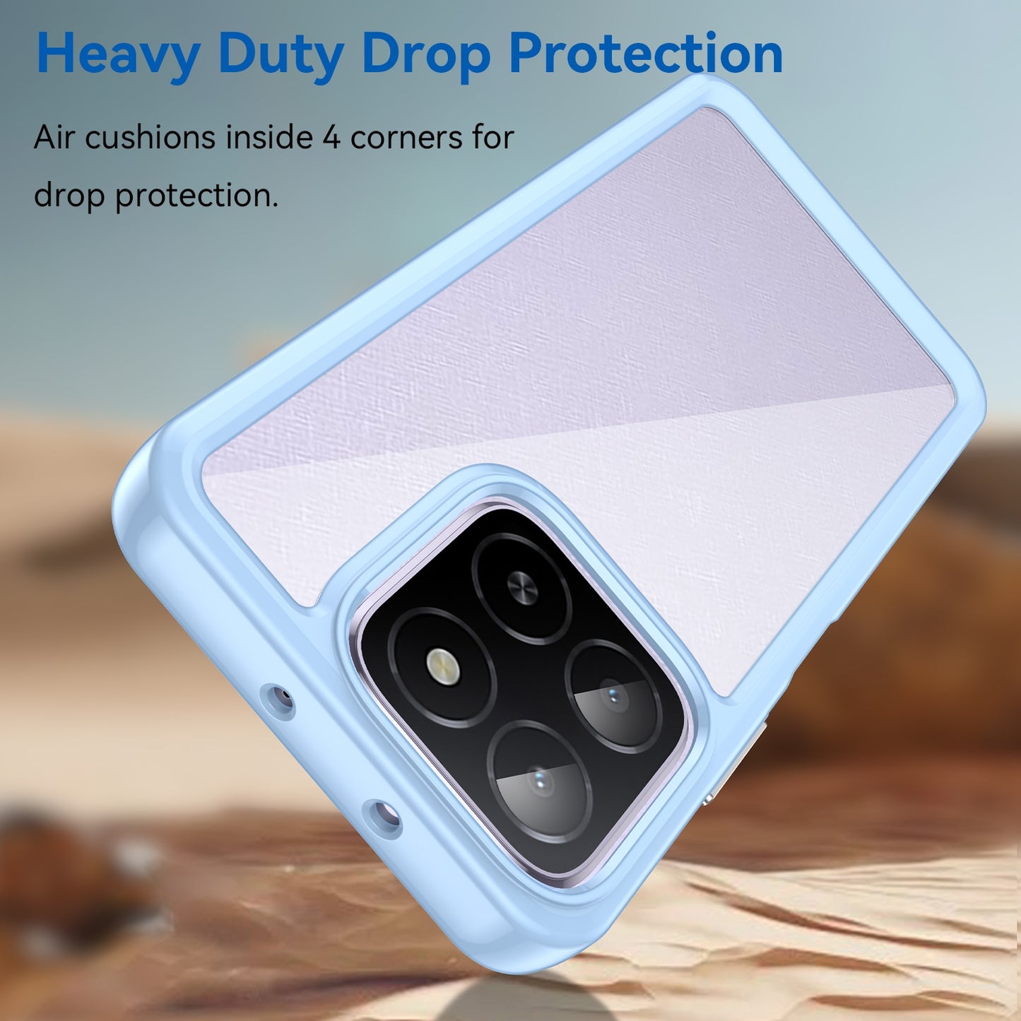 Honor X6b Acrylic Hybrid TPU Protective Phone Case, Colourful Series Shockproof Cover