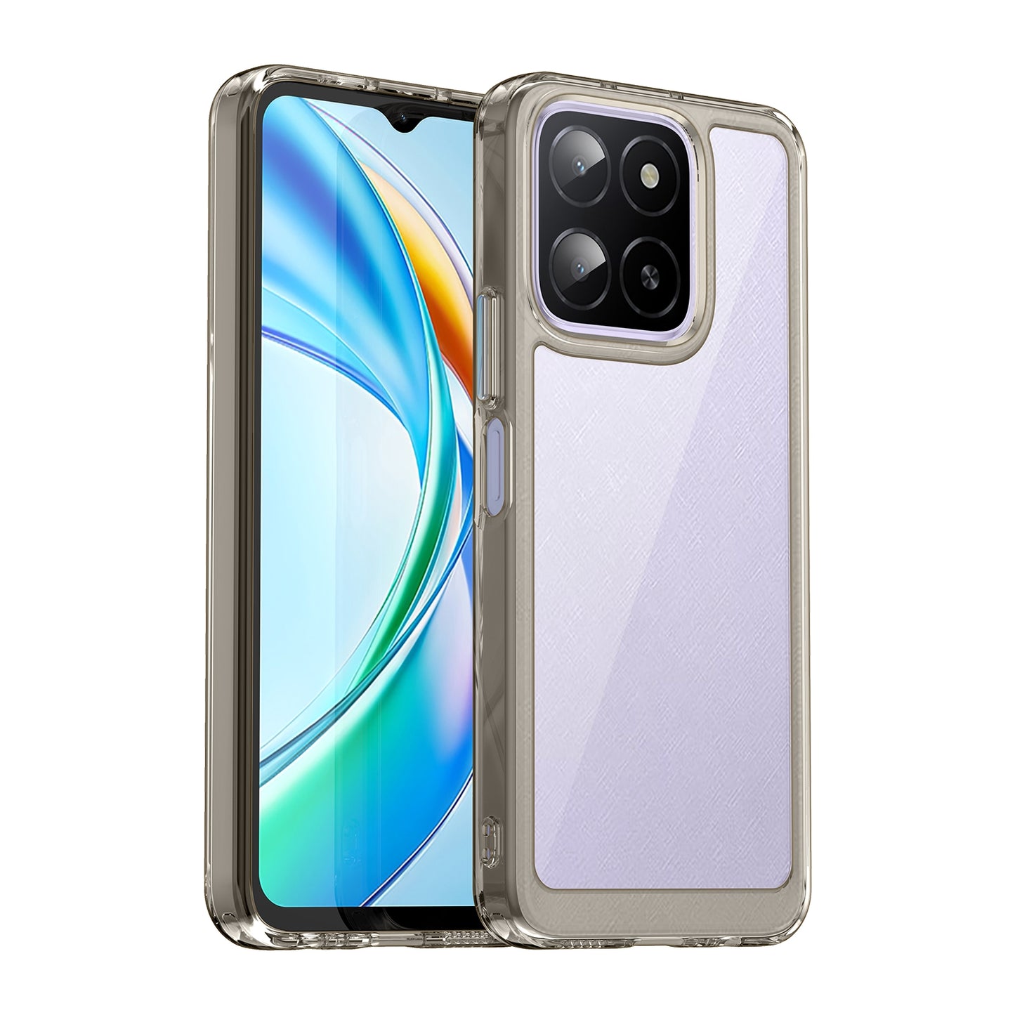 Honor X6b Acrylic Hybrid TPU Protective Phone Case, Colourful Series Shockproof Cover