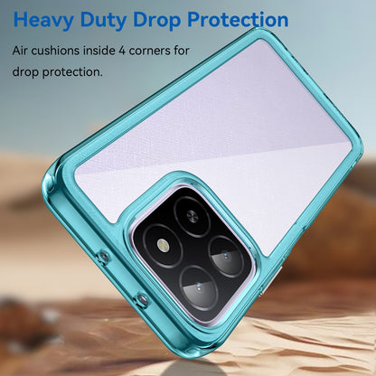 Honor X6b Acrylic Hybrid TPU Protective Phone Case, Colourful Series Shockproof Cover