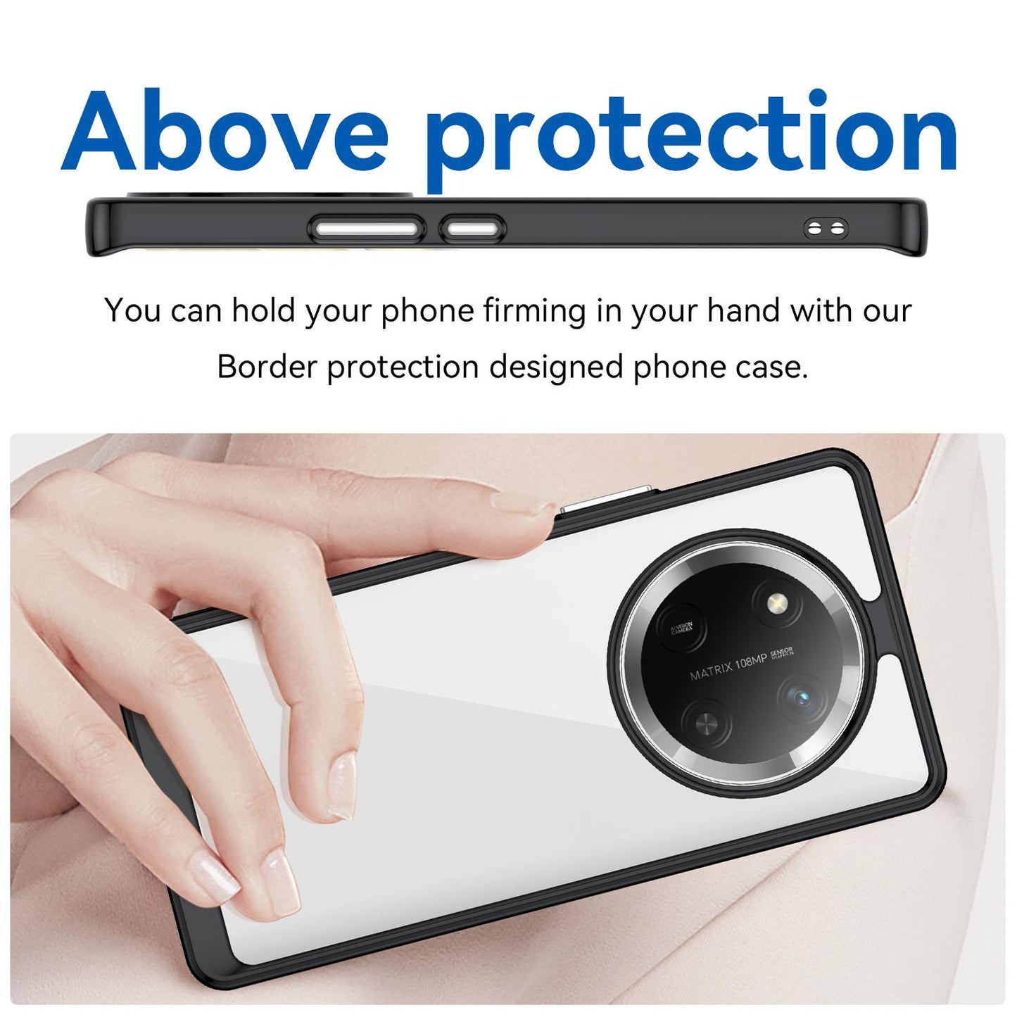 Honor Magic7 Lite Acrylic Hybrid TPU Protective Phone Case, Colourful Series Shockproof Cover