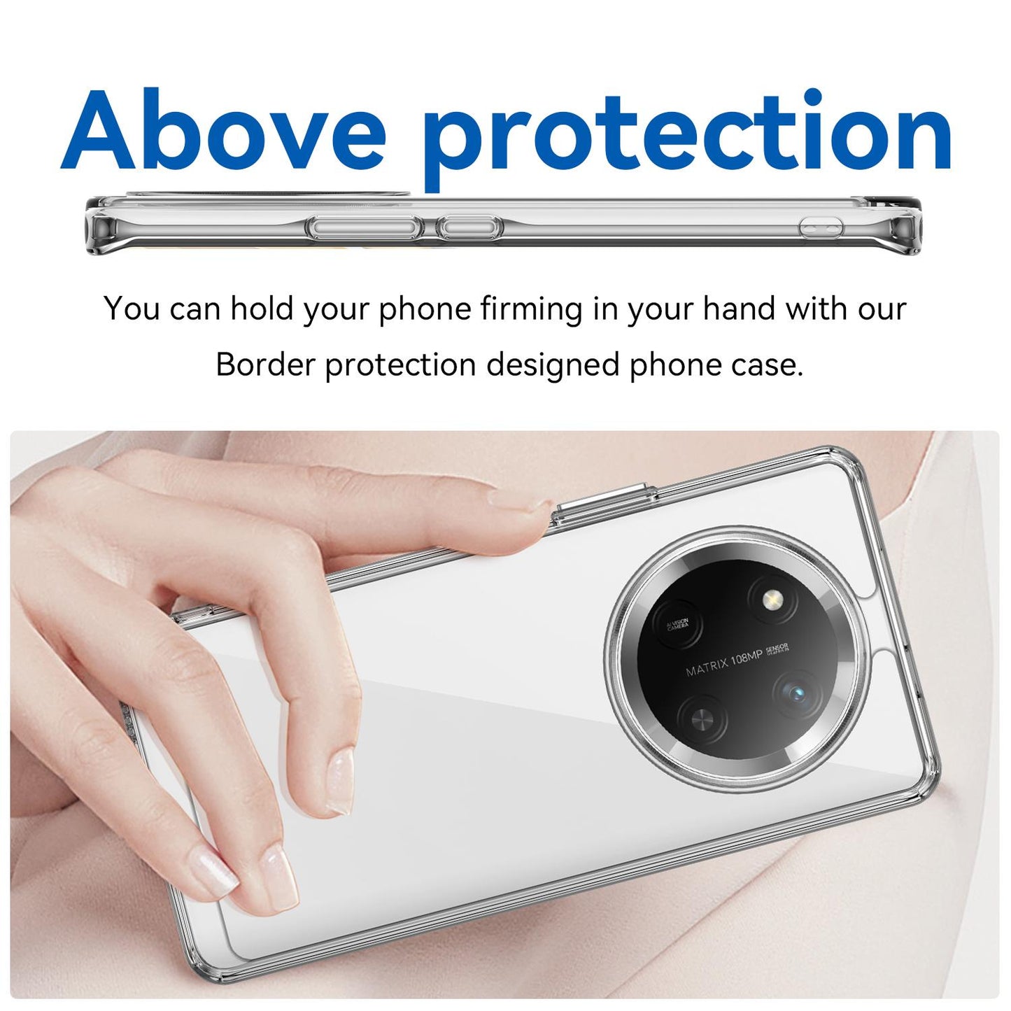 Honor Magic7 Lite Acrylic Hybrid TPU Protective Phone Case, Colourful Series Shockproof Cover