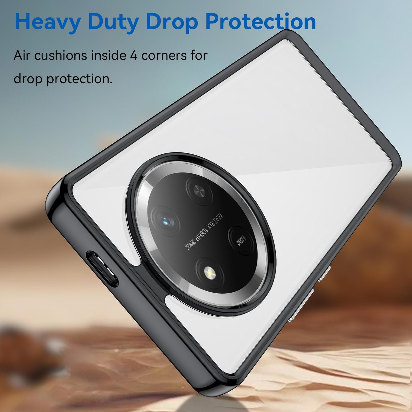 Honor X9c Acrylic Hybrid TPU Protective Phone Case, Colourful Series Shockproof Cover