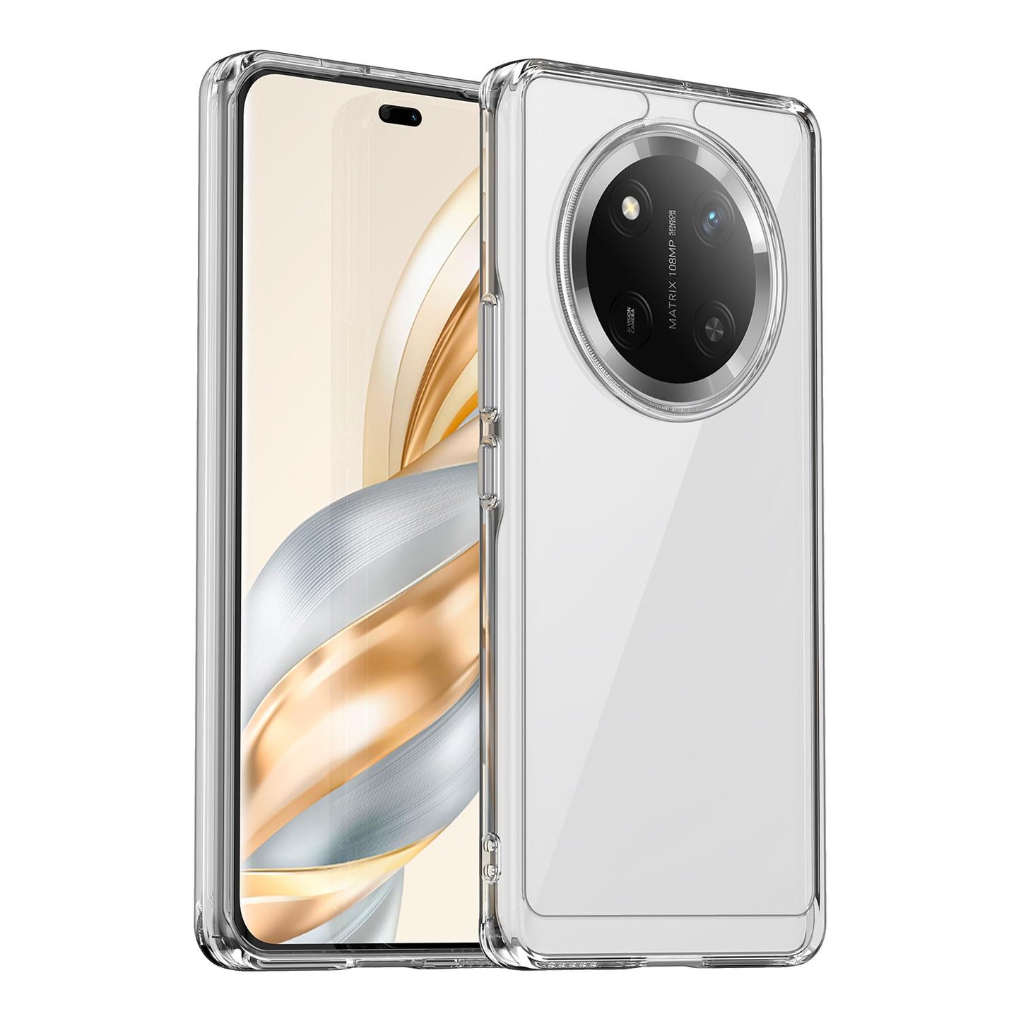 Honor X9c Acrylic Hybrid TPU Protective Phone Case, Colourful Series Shockproof Cover