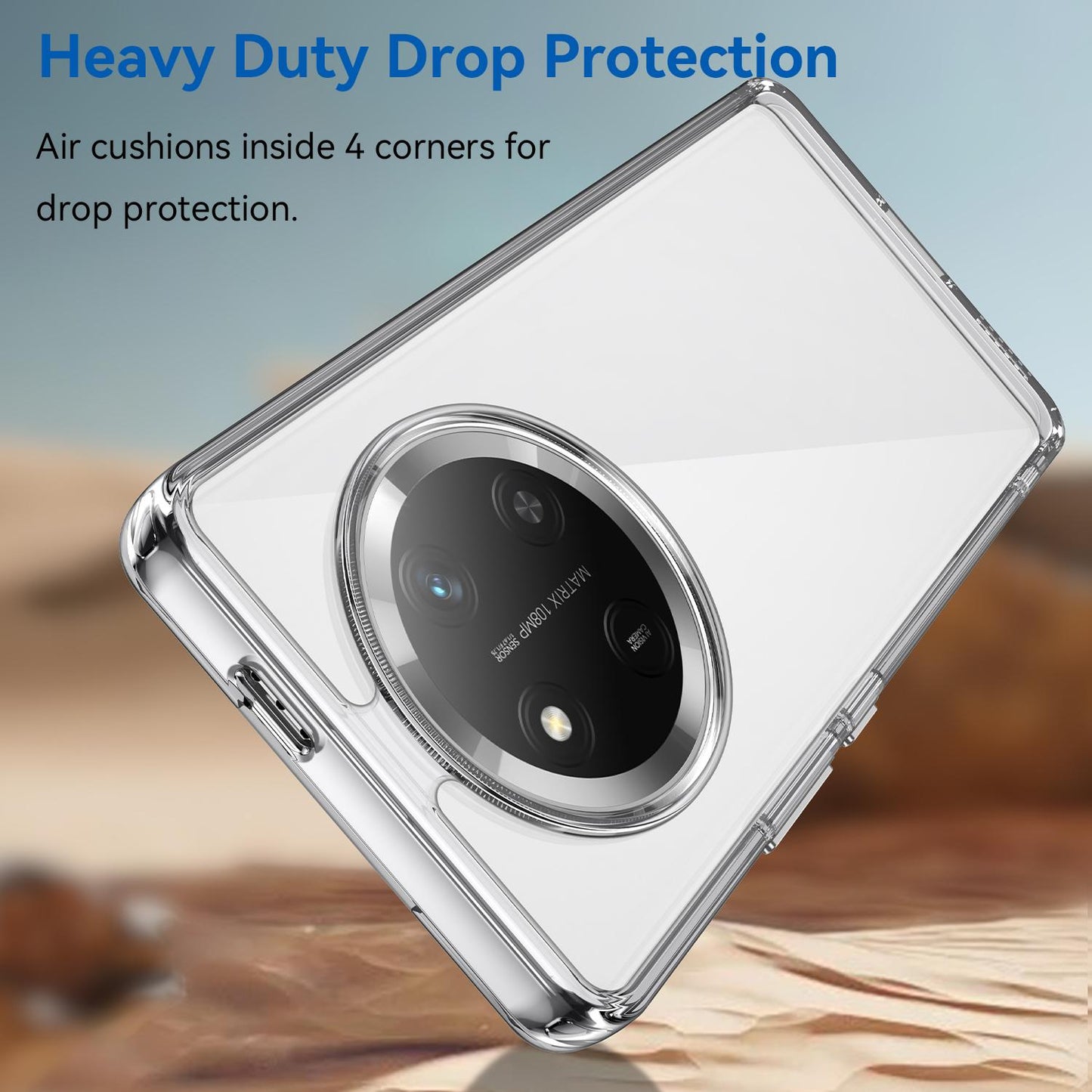 Honor X9c Acrylic Hybrid TPU Protective Phone Case, Colourful Series Shockproof Cover
