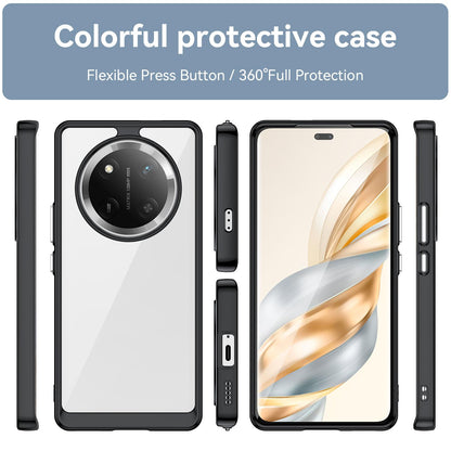 Honor X60 Pro Acrylic Hybrid TPU Protective Phone Case, Colourful Series Shockproof Cover