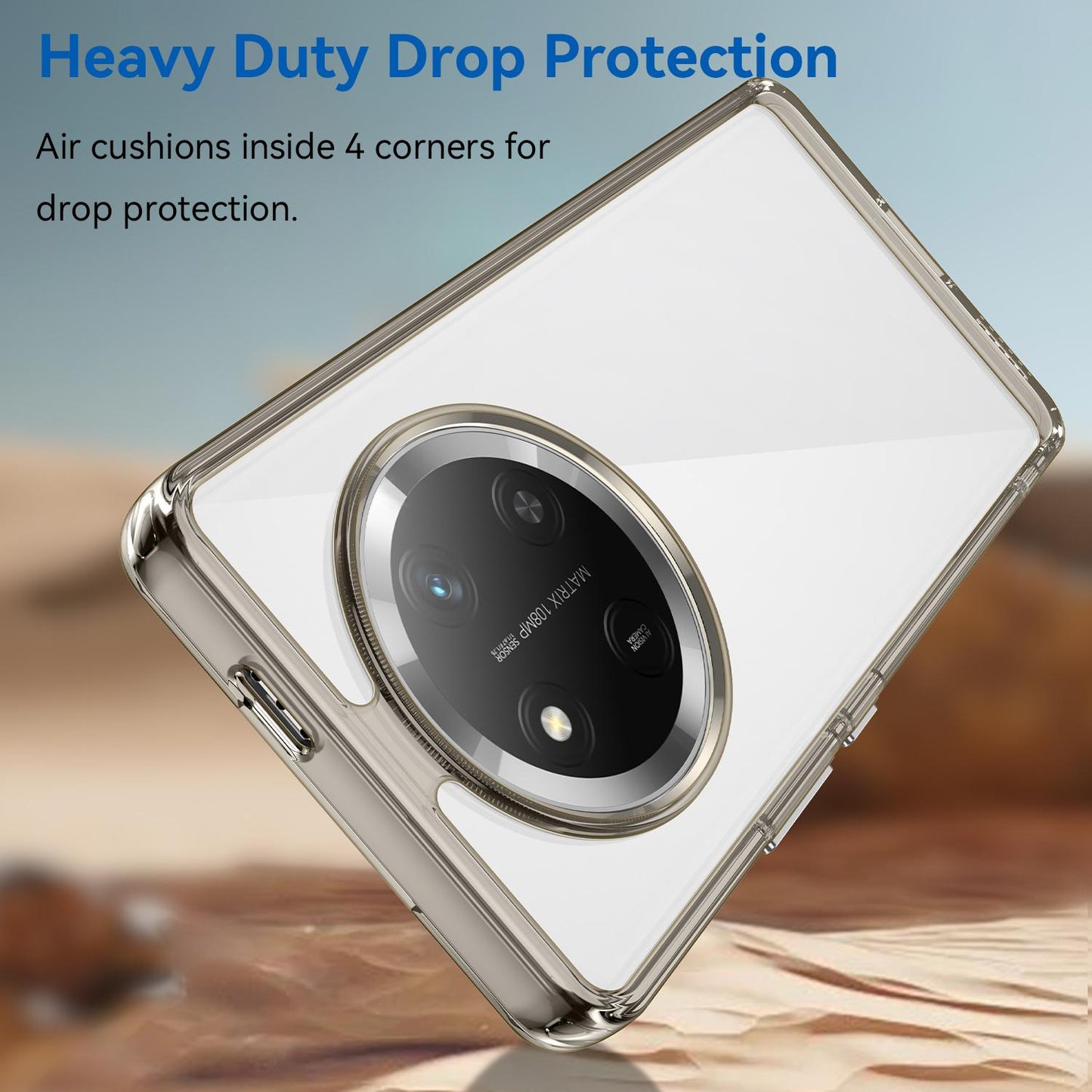 Honor X60 Pro Acrylic Hybrid TPU Protective Phone Case, Colourful Series Shockproof Cover