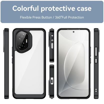 Honor 300 Acrylic Hybrid TPU Protective Phone Case, Colourful Series Shockproof Cover