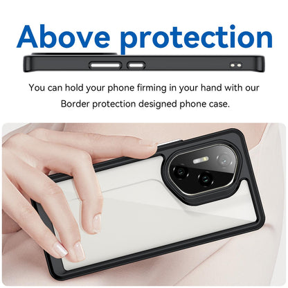 Honor 300 Ultra Acrylic Hybrid TPU Protective Phone Case, Colourful Series Shockproof Cover