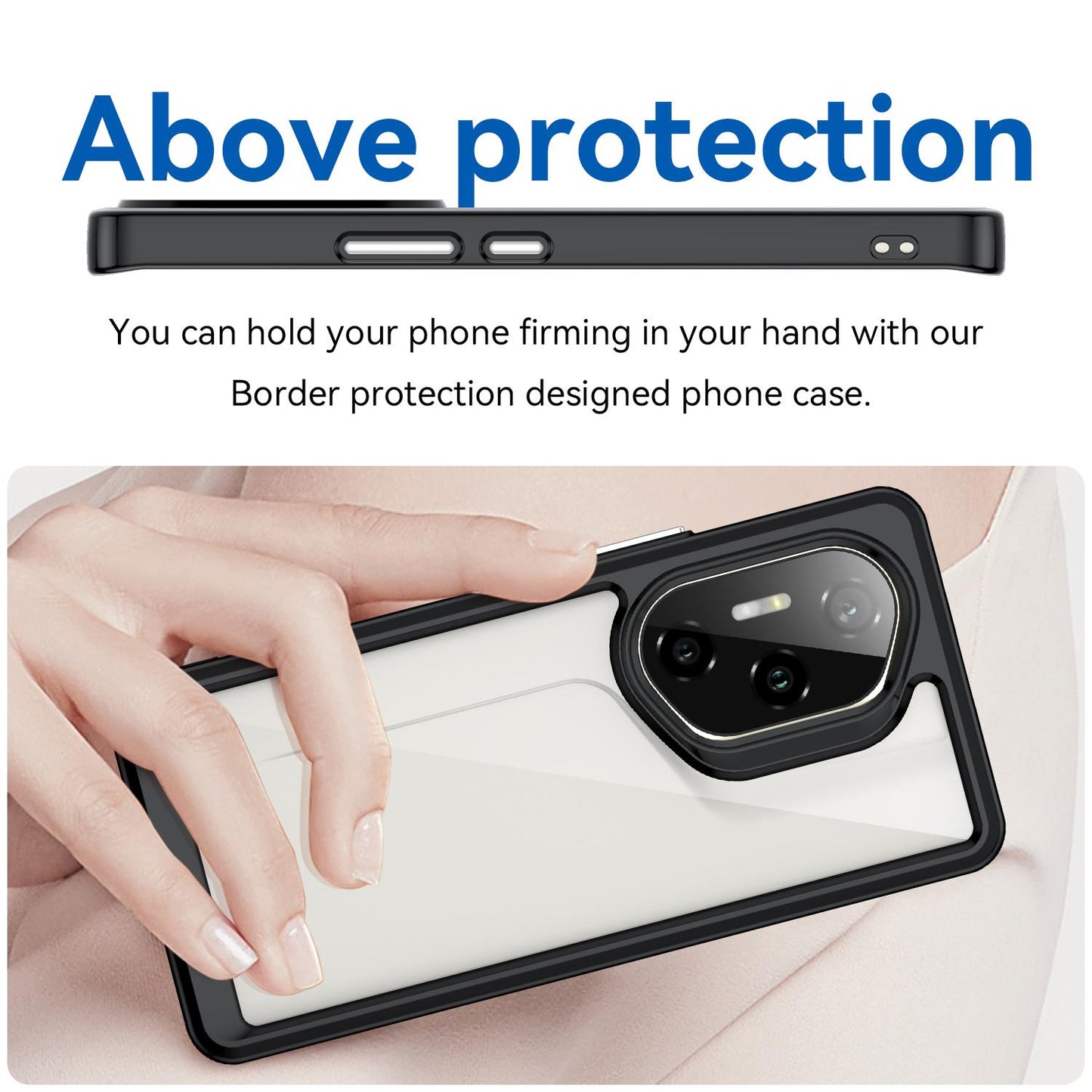 Honor 300 Pro Acrylic Hybrid TPU Protective Phone Case, Colourful Series Shockproof Cover