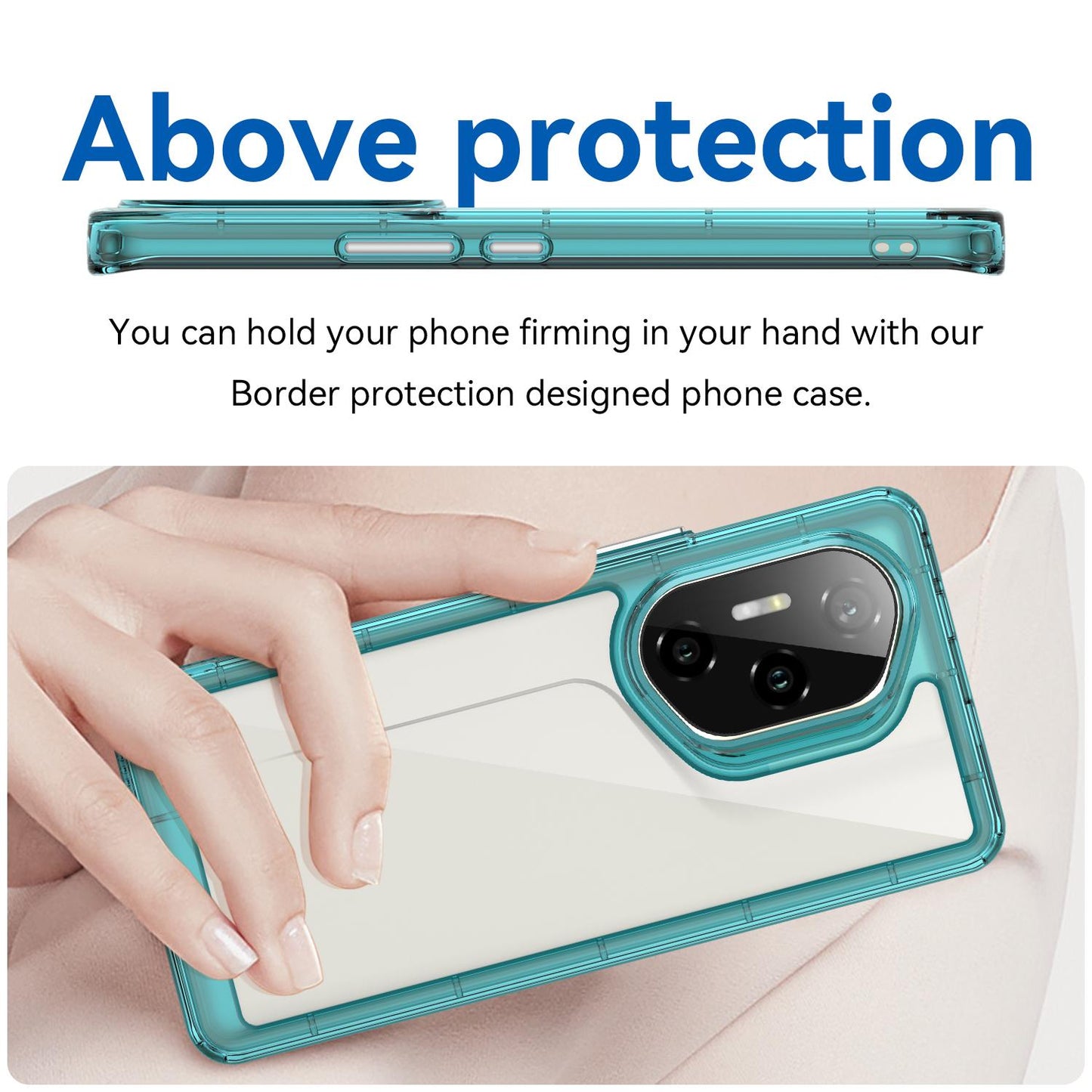Honor 300 Pro Acrylic Hybrid TPU Protective Phone Case, Colourful Series Shockproof Cover