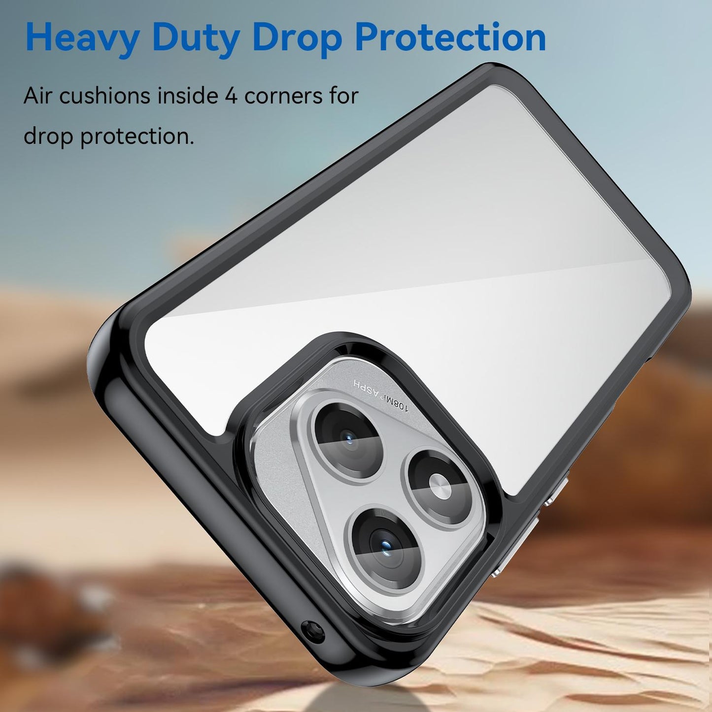 Honor 400 Lite Acrylic Hybrid TPU Protective Phone Case, Colourful Series Shockproof Cover