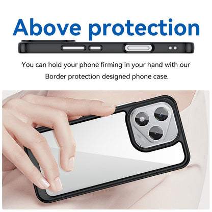 Honor 400 Lite Acrylic Hybrid TPU Protective Phone Case, Colourful Series Shockproof Cover