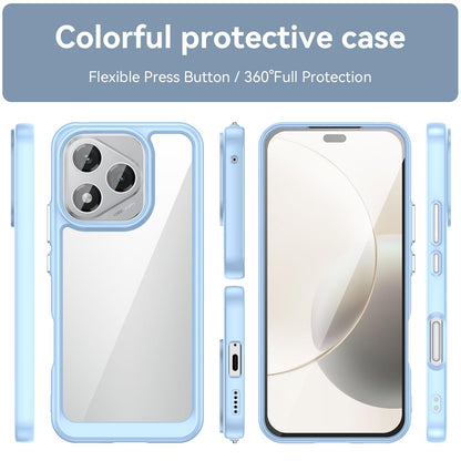 Honor 400 Lite Acrylic Hybrid TPU Protective Phone Case, Colourful Series Shockproof Cover