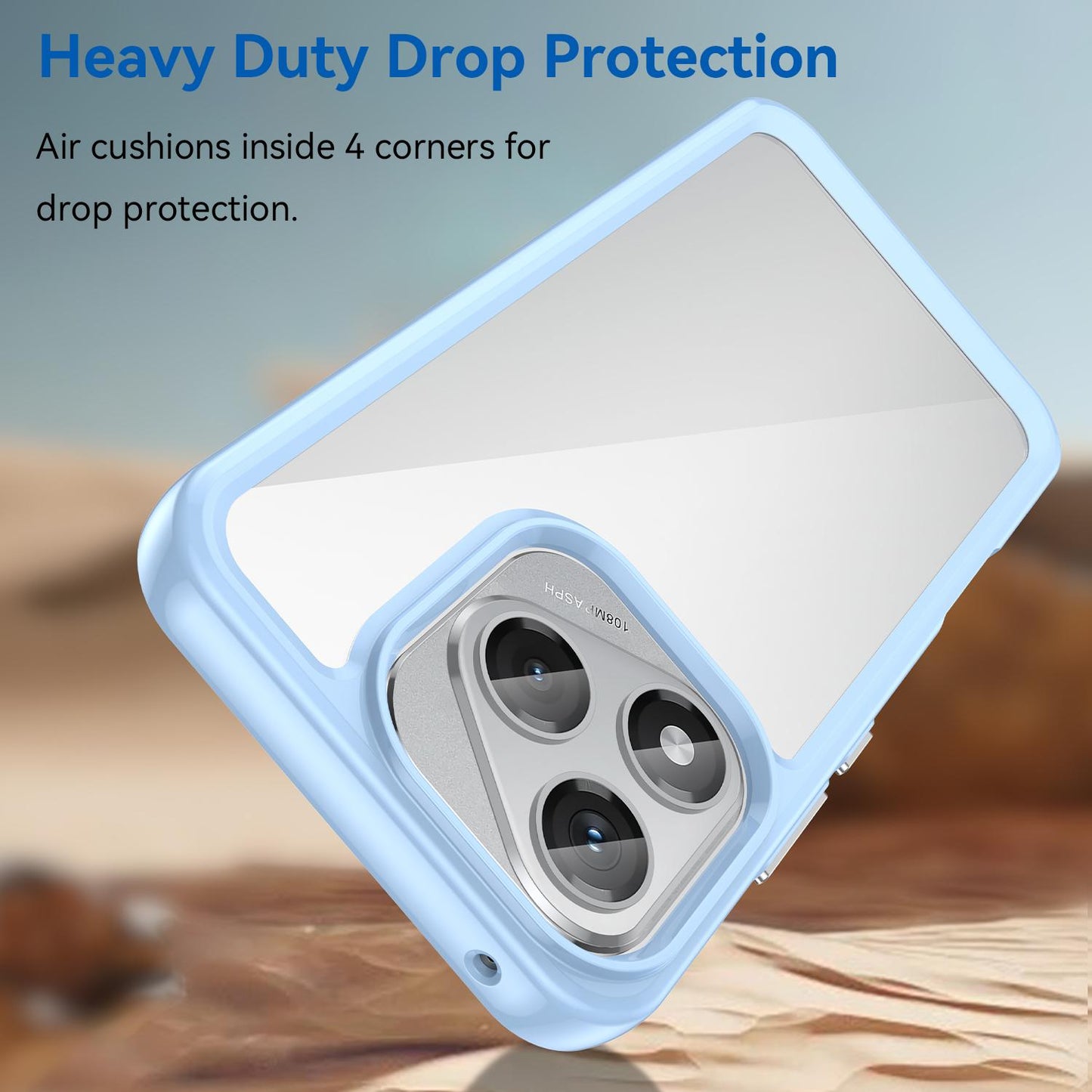 Honor 400 Lite Acrylic Hybrid TPU Protective Phone Case, Colourful Series Shockproof Cover