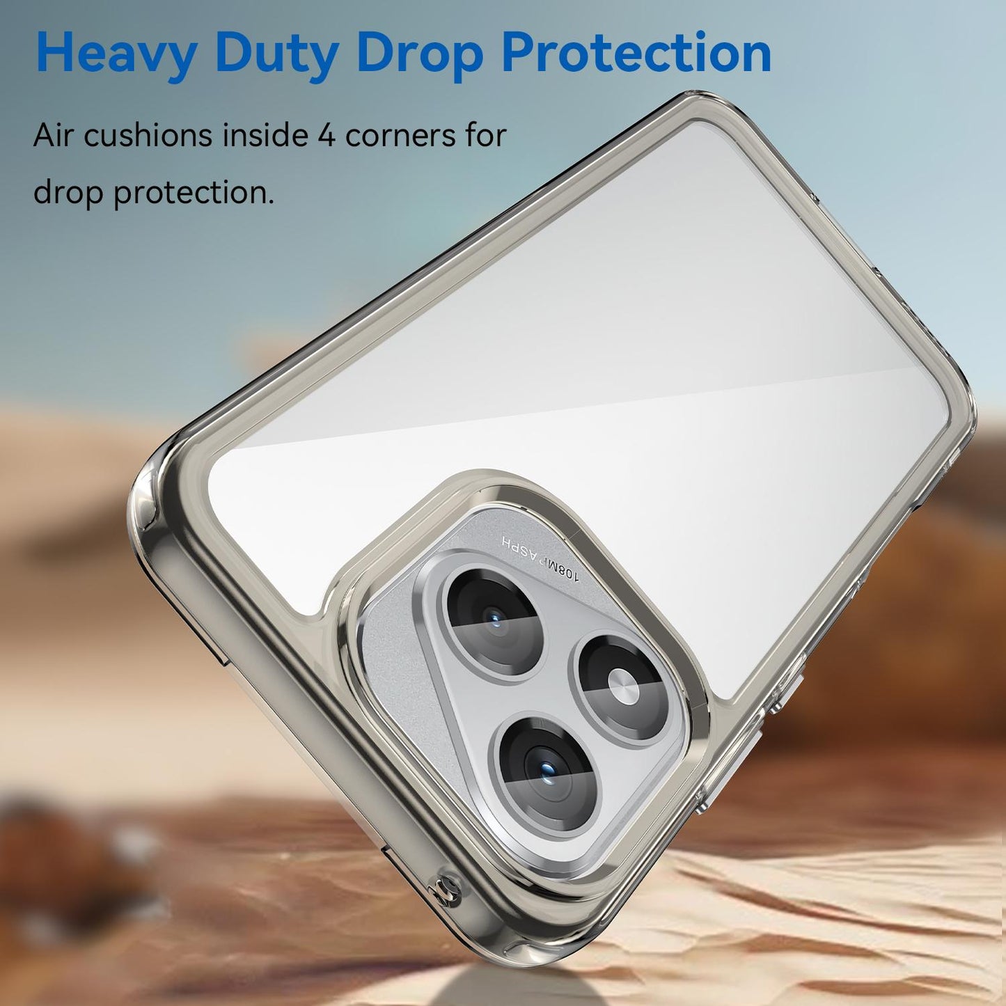 Honor 400 Lite Acrylic Hybrid TPU Protective Phone Case, Colourful Series Shockproof Cover