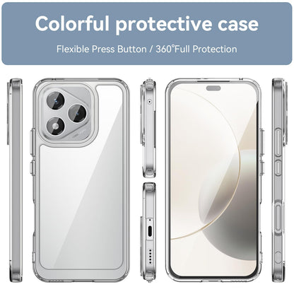 Honor 400 Lite Acrylic Hybrid TPU Protective Phone Case, Colourful Series Shockproof Cover