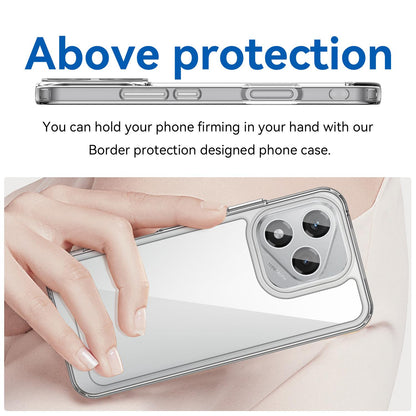 Honor 400 Lite Acrylic Hybrid TPU Protective Phone Case, Colourful Series Shockproof Cover
