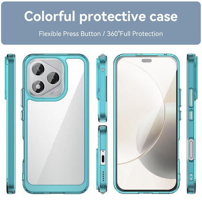 Honor X70i Acrylic Hybrid TPU Protective Phone Case, Colourful Series Shockproof Cover