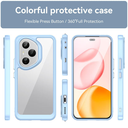 Honor 400 Pro 5G 160.8mm Acrylic Hybrid TPU Protective Phone Case, Colourful Series Shockproof Cover
