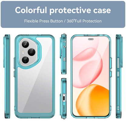 Honor 400 Pro 5G 160.8mm Acrylic Hybrid TPU Protective Phone Case, Colourful Series Shockproof Cover