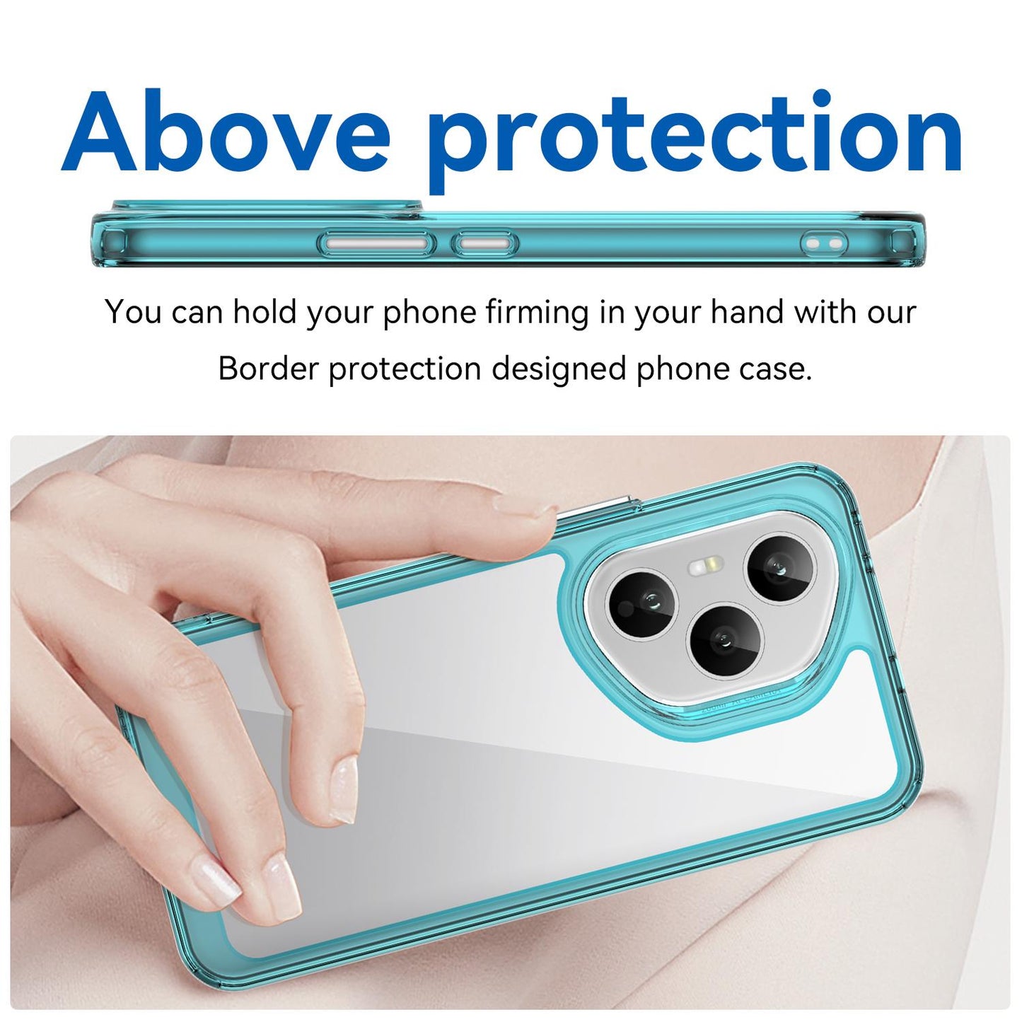 Honor 400 Pro 5G 160.8mm Acrylic Hybrid TPU Protective Phone Case, Colourful Series Shockproof Cover