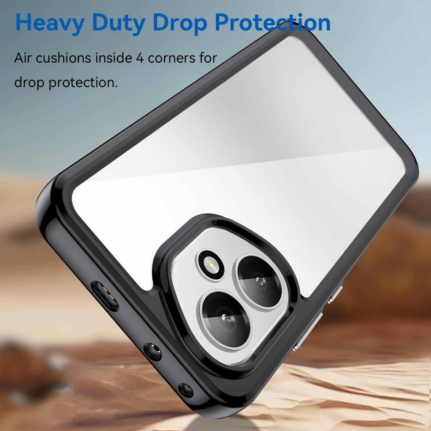 Honor 400 156.5mm Acrylic Hybrid TPU Protective Phone Case, Colourful Series Shockproof Cover