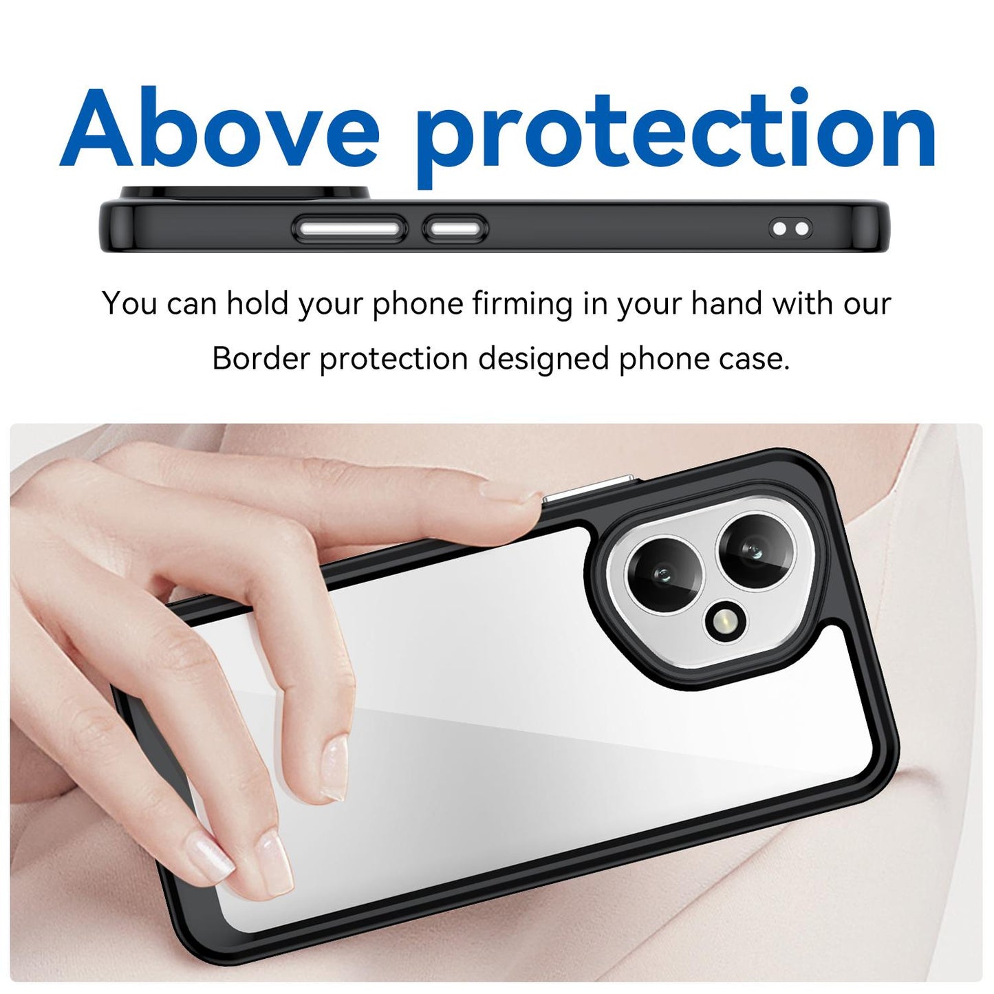 Honor 400 156.5mm Acrylic Hybrid TPU Protective Phone Case, Colourful Series Shockproof Cover