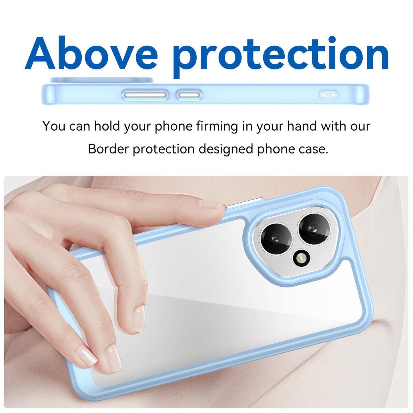 Honor 400 156.5mm Acrylic Hybrid TPU Protective Phone Case, Colourful Series Shockproof Cover