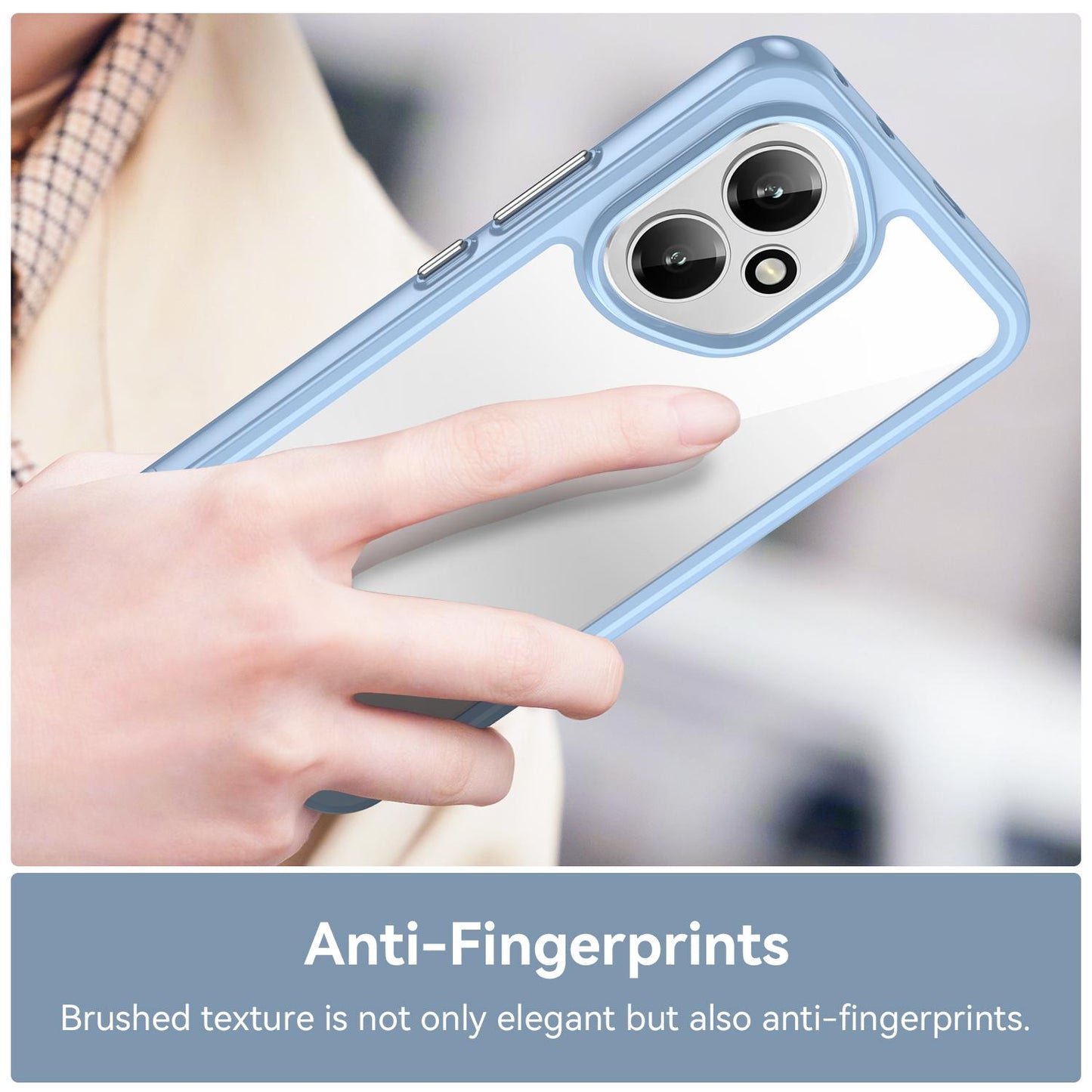 Honor 400 156.5mm Acrylic Hybrid TPU Protective Phone Case, Colourful Series Shockproof Cover