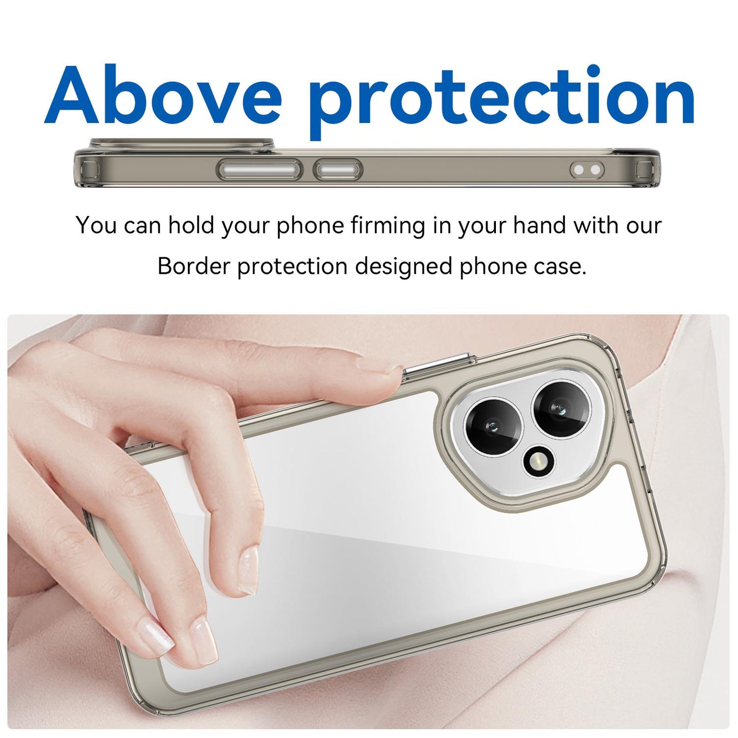 Honor 400 156.5mm Acrylic Hybrid TPU Protective Phone Case, Colourful Series Shockproof Cover