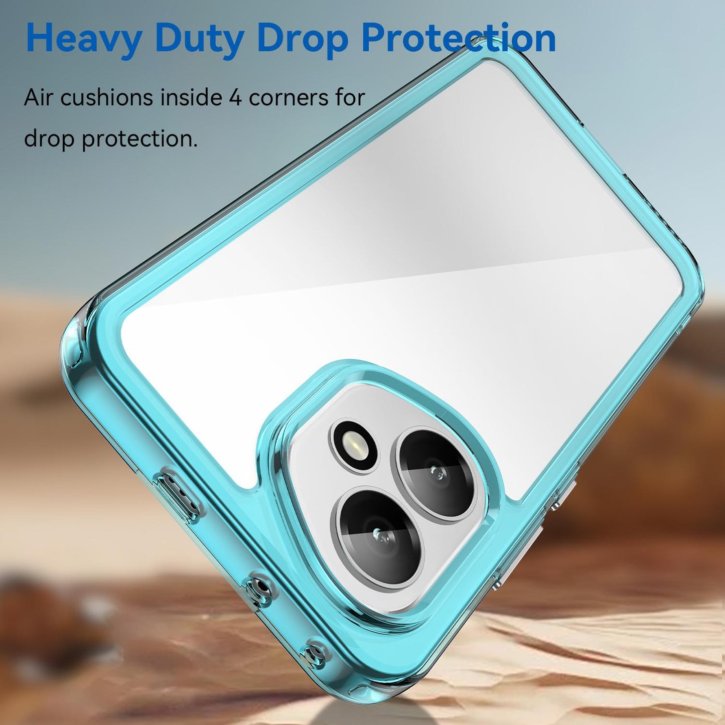 Honor 400 156.5mm Acrylic Hybrid TPU Protective Phone Case, Colourful Series Shockproof Cover