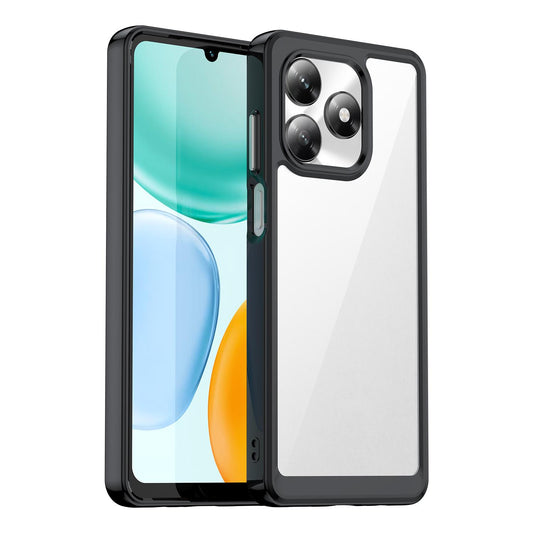 Honor X5c 4G Acrylic Hybrid TPU Protective Phone Case, Colourful Series Shockproof Cover