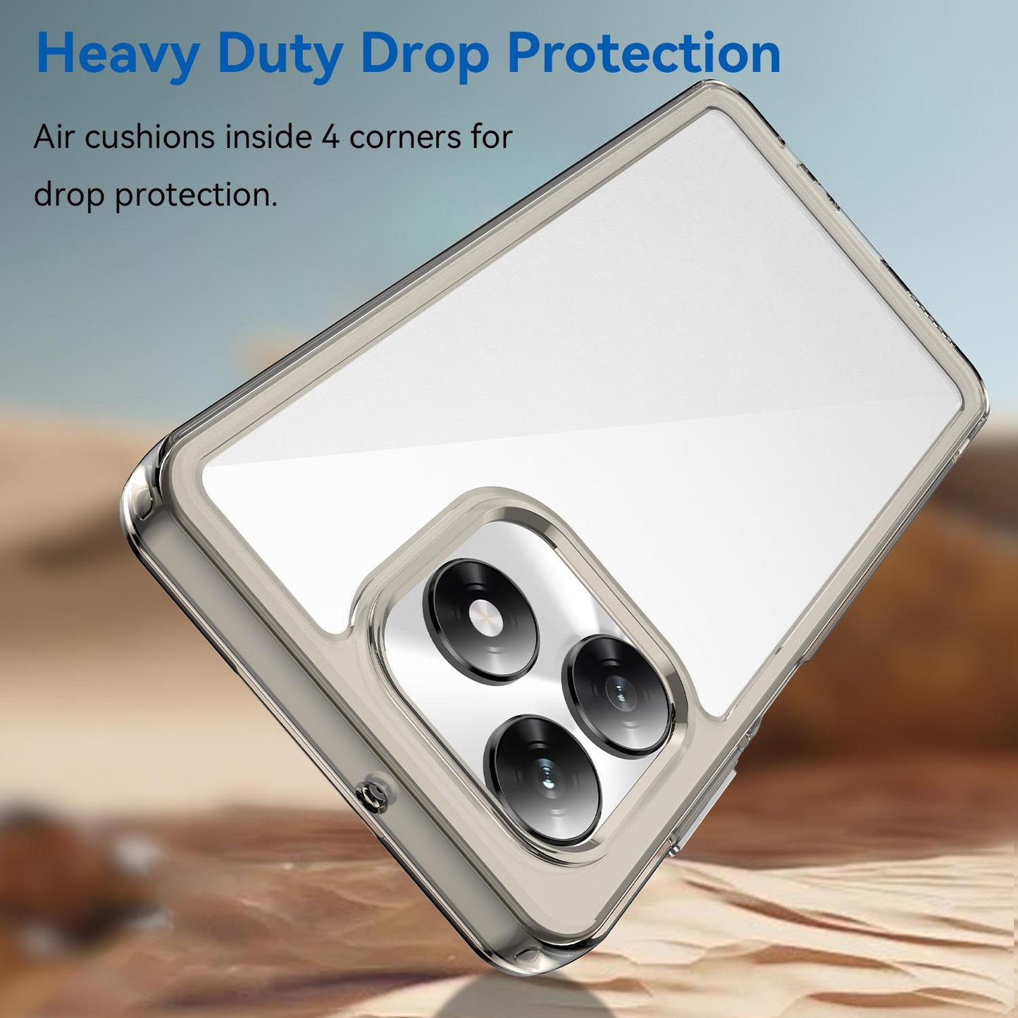 Honor X5c 4G Acrylic Hybrid TPU Protective Phone Case, Colourful Series Shockproof Cover