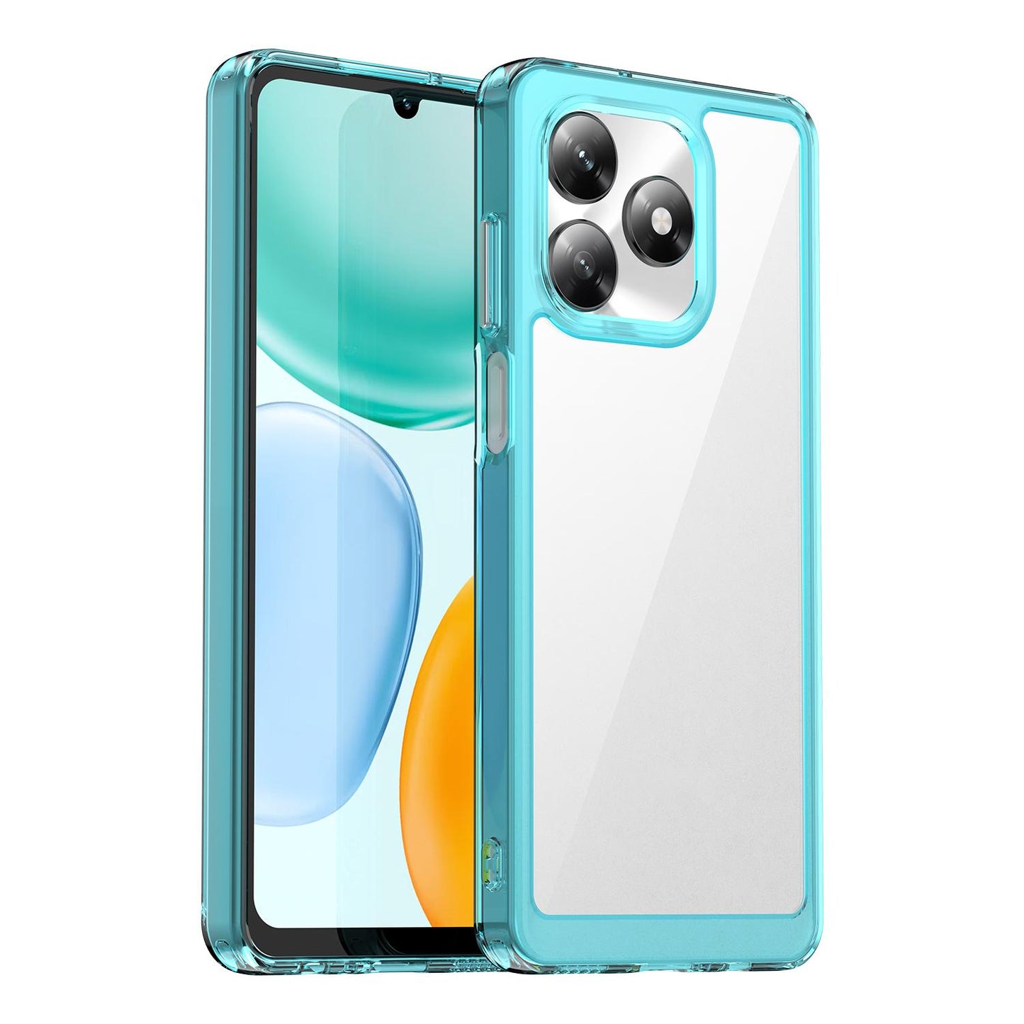 Honor X5c 4G Acrylic Hybrid TPU Protective Phone Case, Colourful Series Shockproof Cover