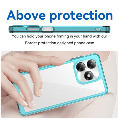 Honor X5c 4G Acrylic Hybrid TPU Protective Phone Case, Colourful Series Shockproof Cover
