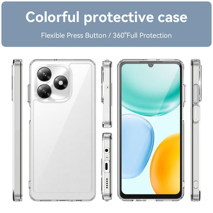 Honor X5c 4G Acrylic Hybrid TPU Protective Phone Case, Colourful Series Shockproof Cover