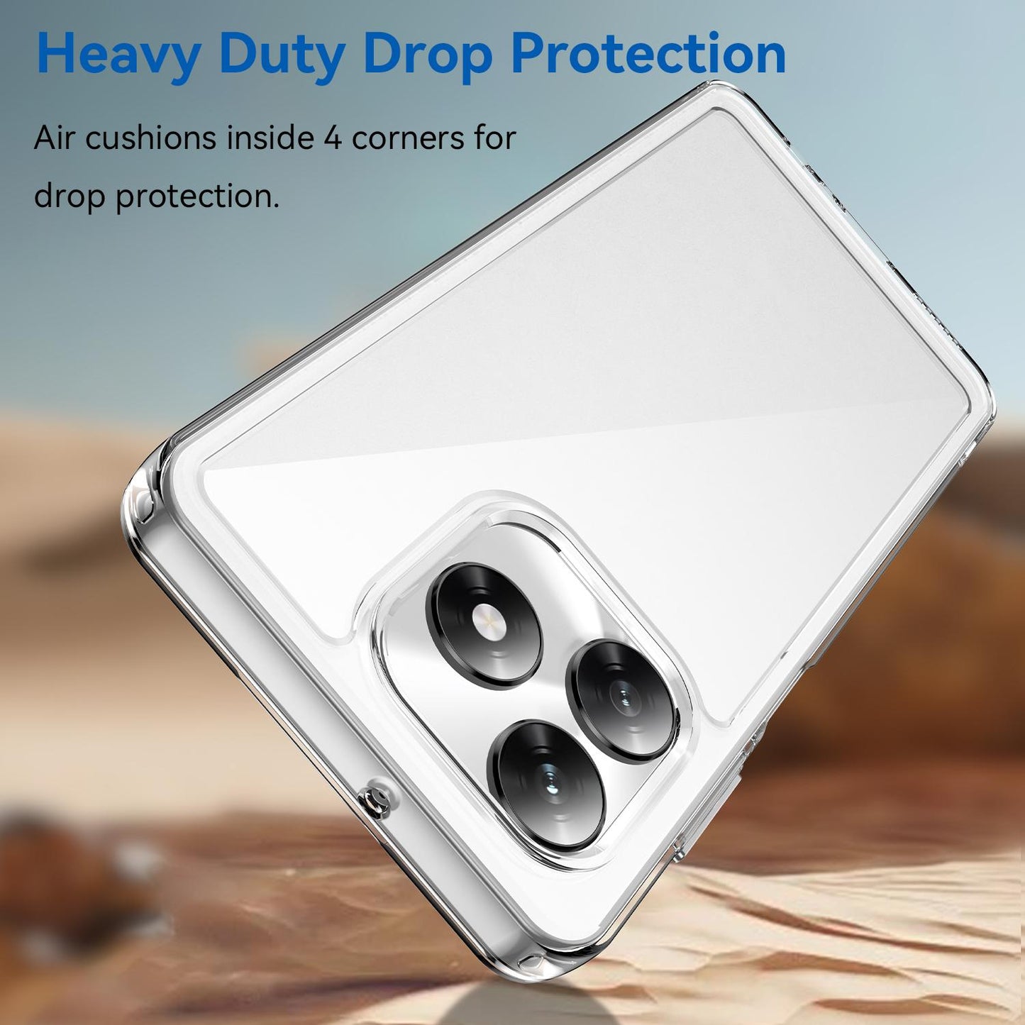 Honor X5c 4G Acrylic Hybrid TPU Protective Phone Case, Colourful Series Shockproof Cover