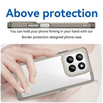 Honor X7d 5G Acrylic Hybrid TPU Protective Phone Case, Colourful Series Shockproof Cover