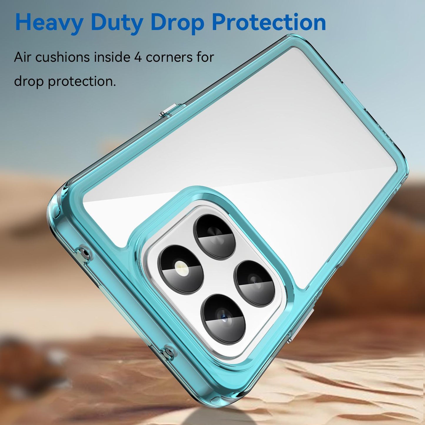 Honor X7d 5G Acrylic Hybrid TPU Protective Phone Case, Colourful Series Shockproof Cover