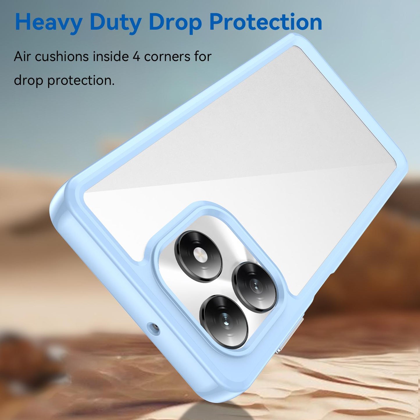 Honor X5c Plus Acrylic Hybrid TPU Protective Phone Case, Colourful Series Shockproof Cover